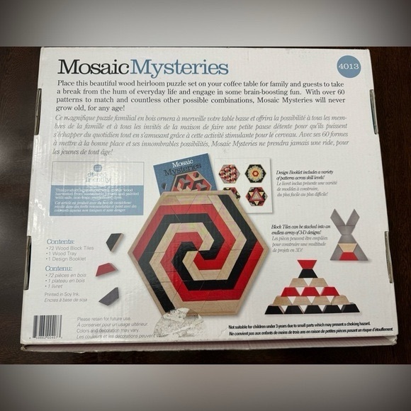 Mosaic Mysteries Discovery Toys Educational Wooden Leaning Toy 72 Pieces - Picture 5 of 7